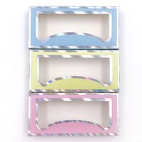 New Macaron Color False Eyelashes Decorated Paper Box main image 3