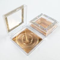 Transparent Square Box With Diamond False Eyelash Box sku image 4