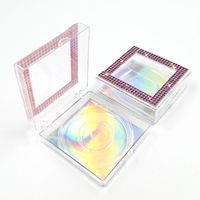 Transparent Square Box With Diamond False Eyelash Box sku image 14