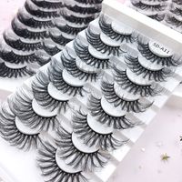25mm Three-dimensional Thick Exaggerated Chemical Fiber False Eyelashes Eight Pairs main image 2