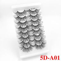 25mm Three-dimensional Thick Exaggerated Chemical Fiber False Eyelashes Eight Pairs sku image 1