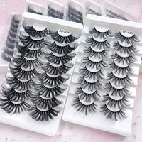 25mm Three-dimensional Thick Exaggerated Chemical Fiber False Eyelashes Eight Pairs main image 1