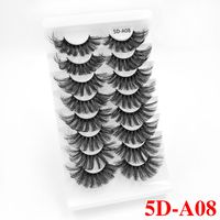 25mm Three-dimensional Thick Exaggerated Chemical Fiber False Eyelashes Eight Pairs sku image 8