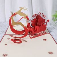 Christmas Christmas Tree Elk Paper Party Card main image 5