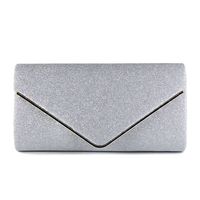 Women's Small Flash Material Solid Color Fashion Square Magnetic Buckle Envelope Bag sku image 3