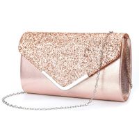 Women's Medium All Seasons Pu Leather Solid Color Fashion Square Magnetic Buckle Evening Bag sku image 3