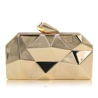 Women's Small Metal Solid Color Fashion Lingge Square Chain Bag main image 1