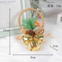 New Accessories Pendant Christmas Tree Ornaments Bow Bell Decoration sku image 9
