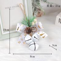 New Accessories Pendant Christmas Tree Ornaments Bow Bell Decoration sku image 10