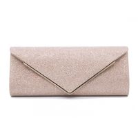 Women's Medium Spring&summer Flash Fabric Solid Color Fashion Square Magnetic Buckle Evening Bag sku image 3