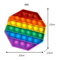 Colorful Desktop Puzzle Silicone Bubble Decompression Toy main image 3
