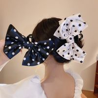Simple Style Polka Dots Arylic Cloth Bowknot Hair Claws 1 Piece main image 4