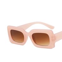 Fashion Solid Color Resin Square Full Frame Women's Sunglasses main image 5