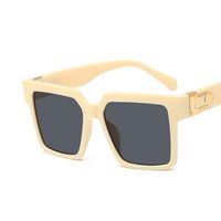 Unisex Fashion Solid Color Resin Square Full Frame Sunglasses sku image 8