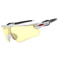 Men's Casual Color Block Pc Oval Frame Half Frame Sunglasses sku image 2