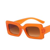 موضة اللون الصامد مادة صمغية مربع اطار كامل المرأة النظارات الشمسية sku image 2
