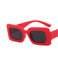 Fashion Solid Color Resin Square Full Frame Women's Sunglasses sku image 8