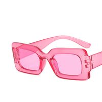 Fashion Solid Color Resin Square Full Frame Women's Sunglasses sku image 12