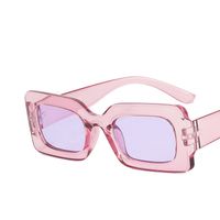 Fashion Solid Color Resin Square Full Frame Women's Sunglasses sku image 16