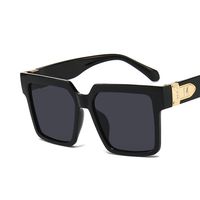 Unisex Fashion Solid Color Resin Square Full Frame Sunglasses sku image 1