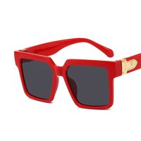 Unisex Fashion Solid Color Resin Square Full Frame Sunglasses sku image 9