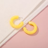 1 Pair Korean Style C Shape Resin Ear Studs main image 5