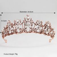 Alloy Vintage Flowers Hair Accessories  (rose Alloy) Nhhs0546-rose-alloy sku image 1
