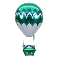 Stripe Aluminum Film Birthday Balloon sku image 12