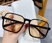 Unisex Fashion Solid Color Ac Square Full Frame Sunglasses sku image 1
