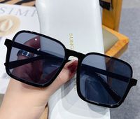 Unisex Fashion Solid Color Ac Square Full Frame Sunglasses sku image 4