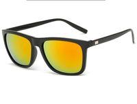 Unisex Fashion Solid Color Ac Square Full Frame Sunglasses sku image 5