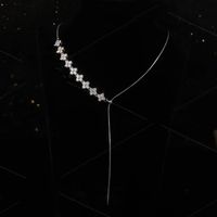 Fashion Simple Style Geometric Copper Choker Inlay Zircon Copper Necklaces sku image 1