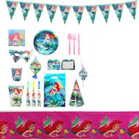 Birthday Mermaid Paper Party Tableware sku image 19