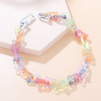 Fashion Gradient Color Arylic Patchwork Women's Necklace sku image 2