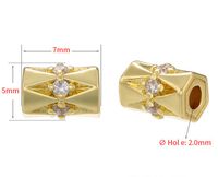 1 Piece Copper Zircon Solid Color sku image 1