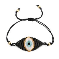 Go2boho Europäischer Und Amerikanischer Ethnischer Stil Damen Armband Miyuki Reis Perlen Gewebt Evil Eye Türkisches Böses Auge sku image 1