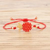 Women Bracelet Fruit Jewelry Miyuki Rice Beads Hand-woven Pineapple Pineapple Friendship Rope sku image 4