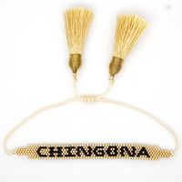 Miyuki Db Antique Rice Beads Tassel Weave Chingona Color National Wind Female Bracelet Jewelry sku image 4