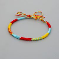 Explosion Small Commodity Bracelet Simple Wax Rope Woven Colorful Natal Rope Bracelet Handmade Jewelry Wholesale Nihaojewelry sku image 7