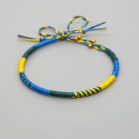 Explosión Pequeña Mercancía Pulsera Simple Cuerda De Cera Tejida Colorida Pulsera De Cuerda Natal Joyería Hecha A Mano Al Por Mayor Nihaojewelry sku image 8