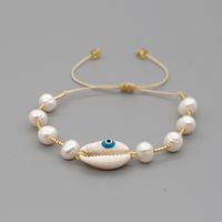 Simple Natural Pearl Shell Bracelet Original Design Woven Color Rice Beads Handmade Jewelry Wholesale Nihaojewelry sku image 4