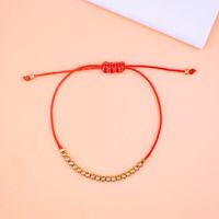 Chinoiserie Round Knot Rope Knitting Beads Bracelets 1 Piece sku image 2