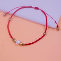 Chinoiserie Round Knot Rope Knitting Beads Bracelets 1 Piece sku image 4