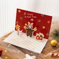 Cute 3d Stereoscopic Cartoon Holiday Decoration Gift Blessing Card main image 4