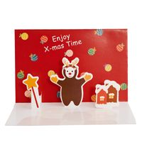 Cute 3d Stereoscopic Cartoon Holiday Decoration Gift Blessing Card main image 2