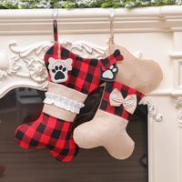 Christmas Paw Print Cloth Party Hanging Ornaments main image 1