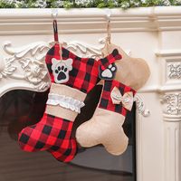 Christmas Paw Print Cloth Party Hanging Ornaments main image 3