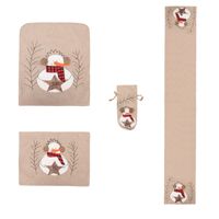 Christmas Snowman Cloth Party Tablecloth Chair Cover main image 4