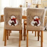 Christmas Snowman Cloth Party Tablecloth Chair Cover main image 3