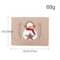 Christmas Snowman Cloth Party Tablecloth Chair Cover sku image 2